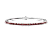 JTC LTD 1.80ct Mixed-Cut Cut Lab Grown Diamond Tennis Bracelet for Women - D Colour VVS Clarity, Solid 9ct White Gold, UK Hallmarked - Anniversary Wedding Gift