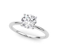 JTC LTD 1 Carat Lab Grown Diamond Engagement Ring for Women Solitaire Round for Proposal, Wedding or Anniversary 1ct (Platinum, L)