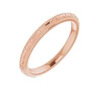 JTC LTD 18K Yellow Gold Wedding Band | Vinatge Inspired Ring | Plain Gold Half Way Ring | Gift for Women | UK Hallmarked | Size-R