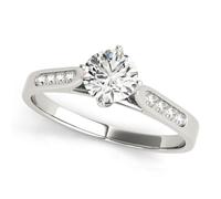 JTC LTD 2.00 Ct Lab Grown Diamond Engagement Ring for Women in 9K White Gold | Single Row Channel Set Design | Size-I