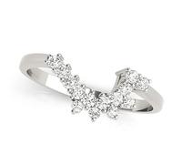 JTC LTD 2.00Ct Incorrect Image in Vol 4 Half Eternity Ring | 9K Rose Gold Wedding Band | Pave Set D/VVS | Size U