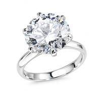 JTC LTD 5.00Ct Lab Grown Diamond Solitaire Engagement Ring | 9K White Gold UK Hallmarked | IGI Certified D Colour VS1 | Round Brilliant Six Claw | Handmade in UK