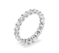 JTC LTD Full Eternity Ring for Womens,1.00ct Natural Round Diamond U Prong Full Eternity Wedding Ring for Women (White Gold, L)
