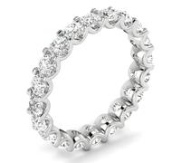 JTC LTD Full Eternity Ring for Womens,1.00ct Natural Round Diamond U Prong Full Eternity Wedding Ring for Women (White Gold, Q)