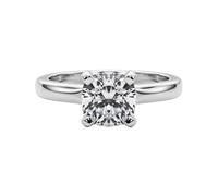 JTC LTD IGI Certified D/VS Cushion Cut Lab Grown Diamond Solitaire Engagement Ring for Her | 9K White Gold | Ring for Women | 0.50Ct-H