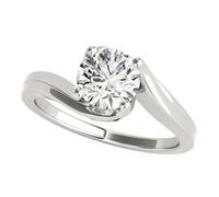 JTC LTD IGI Certified D/VS Round Cut Lab Grown Diamond Silver Engagement Ring for Women | 2.00Ct-S