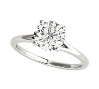 JTC LTD IGI Certified D/VS Round Cut Lab Grown Diamond Silver Engagement Ring for Women | Proposal Ring | 1.50Ct-Q