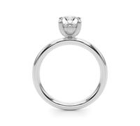 JTC LTD IGI Certified Oval Cut Lab Grown Diamond Solitaire Engagement Promise Ring | 925 Silver Ring | Surprise Gift for Women | 0.50Ct-O