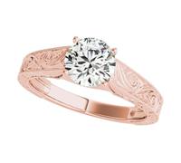 JTC LTD IGI Certified Round Cut D/VS Lab Grown Diamond Wedding Ring for Women | 18K Rose Gold Ring | 2.00Ct-M
