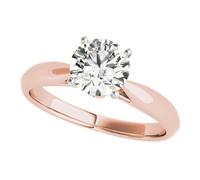 JTC LTD IGI Certified Round D/VS Lab Grown Diamond Hidden Halo Engagement Ring | 9K Rose Gold | 2.00Ct-J