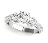 JTC LTD Round Lab Grown Diamond Solitaire Set Engagement Ring | 9K White Gold | 2.00Ct-I