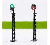 JTD01 5pcs Model Railway Block Signals Green/Red HO or OO Scale 8.5cm 12V Led New
