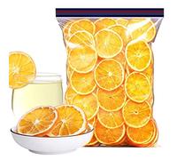 JTEDZI Dried Orange Slices, Dehydrated Orange Slices, Dried Citrus Slices, Dehydrated Fruit for Cocktails Garnish, Home Decor, No Sugar Added Fruit Tea (Orange Slices, 8.81oz(250g))