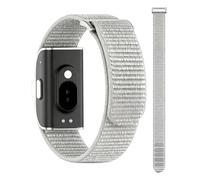 JTENGYAO Nylon Loop Sport Replacement Strap Compatible with Hume Health Band, Breathable Adjustable Hook & Loop Wrist Band, Soft Lightweight Fitness Tracker Strap for Men Women (Grey)