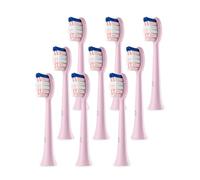 JTF Replacement Toothbrush Heads Sonic Brush Heads Replacement Refills Compatible with JTF P200 Electric Rechargeable Toothbrushes (Pink(Pack of 9))