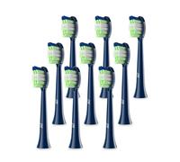 JTF Replacement Toothbrush Heads Sonic Brush Heads Replacement Refills Compatible with JTF P200 Electric Rechargeable Toothbrushes (Blue (Pack of 9))