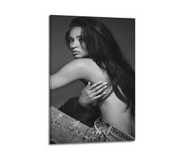 JTFCKH Aaliyah Rapper Music Signed Limited Album Cover Prints Posters Canvas Wall Art Room Aesthetic Posters Music Classroom Bedroom Wall Decor Art 08x12inch(20x30cm) Frame-style