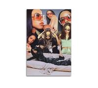 JTFCKH Aaliyah Rapper Music Signed Limited Album Cover Prints Posters Canvas Wall Art Room Aesthetic Posters Music Classroom Bedroom Wall Decor Art 16x24inch(40x60cm) Unframe-style