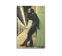 JTFCKH Aaliyah Rapper Music Signed Limited Album Cover Prints Posters Canvas Wall Art Room Aesthetic Posters Music Classroom Bedroom Wall Decor Art 16x24inch(40x60cm) Unframe-style
