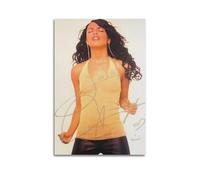 JTFCKH Aaliyah Rapper Music Signed Limited Album Cover Prints Posters Canvas Wall Art Room Aesthetic Posters Music Classroom Bedroom Wall Decor Art 08x12inch(20x30cm) Unframe-style