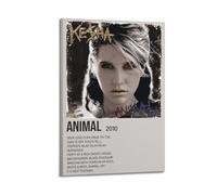 JTFCKH Animal Kesha Rapper Music Signed Limited Album Cover Prints Posters Canvas Wall Art Room Aesthetic Posters Music Classroom Bedroom Wall Decor Art 16x24inch(40x60cm) Frame-style