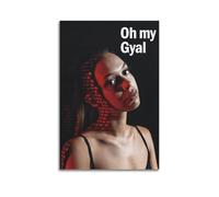 JTFCKH Bad Gyal Rapper Music Signed Limited Album Cover Prints Posters Canvas Wall Art Room Aesthetic Posters Music Classroom Bedroom Wall Decor Art 12x18inch(30x45cm) Unframe-style