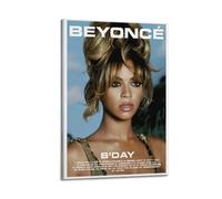 JTFCKH B'Day Beyonce Rapper Music Signed Limited Album Cover Prints Posters Canvas Wall Art Room Aesthetic Posters Music Classroom Bedroom Wall Decor Art 08x12inch(20x30cm) Frame-style