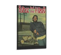 JTFCKH Boyz N The Hood Rapper Music Signed Limited Album Cover Prints Posters Canvas Wall Art Room Aesthetic Posters Music Classroom Bedroom Wall Decor Art 20x30inch(50x75cm) Frame-style