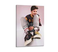 JTFCKH Charlie Puth Rapper Music Signed Limited Album Cover Prints Posters Canvas Wall Art Room Aesthetic Posters Music Classroom Bedroom Wall Decor Art 12x18inch(30x45cm) Frame-style