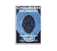 JTFCKH Childish Gambino Rapper Music Signed Limited Album Cover Prints Posters Canvas Wall Art Room Aesthetic Posters Music Classroom Bedroom Wall Decor Art 16x24inch(40x60cm) Unframe-style