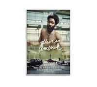 JTFCKH Childish Gambino Rapper Music Signed Limited Album Cover Prints Posters Canvas Wall Art Room Aesthetic Posters Music Classroom Bedroom Wall Decor Art 12x18inch(30x45cm) Unframe-style