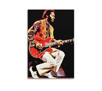 JTFCKH Chuck Berry Rapper Music Signed Limited Album Cover Prints Posters Canvas Wall Art Room Aesthetic Posters Music Classroom Bedroom Wall Decor Art 16x24inch(40x60cm) Unframe-style