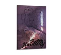 JTFCKH Fifth Harmony Rapper Music Signed Limited Album Cover Prints Posters Canvas Wall Art Room Aesthetic Posters Music Classroom Bedroom Wall Decor Art 24x36inch(60x90cm) Frame-style