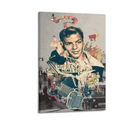 JTFCKH Frank Sinatra Rapper Music Signed Limited Album Cover Prints Posters Canvas Wall Art Room Aesthetic Posters Music Classroom Bedroom Wall Decor Art 24x36inch(60x90cm) Frame-style