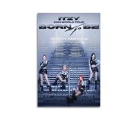 JTFCKH ITZY BORN TO BE Rapper Music Signed Limited Album Cover Prints Posters Canvas Wall Art Room Aesthetic Posters Music Classroom Bedroom Wall Decor Art 24x36inch(60x90cm) Unframe-style