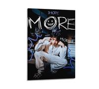 JTFCKH J Hope Rapper Music Signed Limited Album Cover Prints Posters Canvas Wall Art Room Aesthetic Posters Music Classroom Bedroom Wall Decor Art 12x18inch(30x45cm) Frame-style