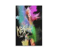 JTFCKH Kesha Rapper Music Signed Limited Album Cover Prints Posters Canvas Wall Art Room Aesthetic Posters Music Classroom Bedroom Wall Decor Art 16x24inch(40x60cm) Unframe-style