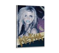 JTFCKH Kesha Rapper Music Signed Limited Album Cover Prints Posters Canvas Wall Art Room Aesthetic Posters Music Classroom Bedroom Wall Decor Art 08x12inch(20x30cm) Frame-style