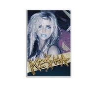 JTFCKH Kesha Rapper Music Signed Limited Album Cover Prints Posters Canvas Wall Art Room Aesthetic Posters Music Classroom Bedroom Wall Decor Art 24x36inch(60x90cm) Unframe-style