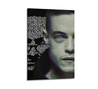 JTFCKH Mr. Robot Rapper Music Signed Limited Album Cover Prints Posters Canvas Wall Art Room Aesthetic Posters Music Classroom Bedroom Wall Decor Art 16x24inch(40x60cm) Frame-style
