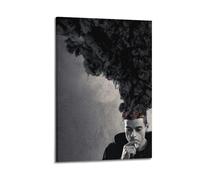 JTFCKH Mr. Robot Rapper Music Signed Limited Album Cover Prints Posters Canvas Wall Art Room Aesthetic Posters Music Classroom Bedroom Wall Decor Art 12x18inch(30x45cm) Frame-style