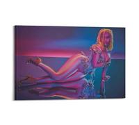 JTFCKH Nicki Minaj Rapper Music Signed Limited Album Cover Prints Posters Canvas Wall Art Room Aesthetic Posters Music Classroom Bedroom Wall Decor Art 16x24inch(40x60cm) Frame-style