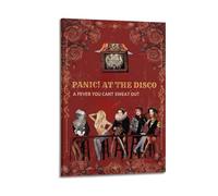 JTFCKH Panic At The Disco Rapper Music Signed Limited Album Cover Prints Posters Canvas Wall Art Room Aesthetic Posters Music Classroom Bedroom Wall Decor Art 20x30inch(50x75cm) Frame-style