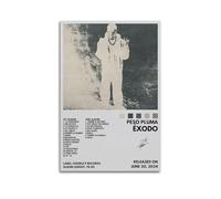 JTFCKH PESO PLUMA EXODO Rapper Music Signed Limited Album Cover Prints Posters Canvas Wall Art Room Aesthetic Posters Music Classroom Bedroom Wall Decor Art 12x18inch(30x45cm) Unframe-style