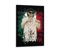 JTFCKH PESO PLUMA Rapper Music Signed Limited Album Cover Prints Posters Canvas Wall Art Room Aesthetic Posters Music Classroom Bedroom Wall Decor Art 08x12inch(20x30cm) Frame-style