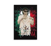 JTFCKH PESO PLUMA Rapper Music Signed Limited Album Cover Prints Posters Canvas Wall Art Room Aesthetic Posters Music Classroom Bedroom Wall Decor Art 16x24inch(40x60cm) Unframe-style