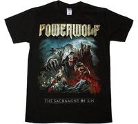 jtfpsnbc feican Powerwolf The Sacrament of Sin Power Metal Heavy New Black T-Shirt TSBPP-1153 Size 2XL