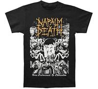 jtfpsnbc Napalm Death Men's from Enslavement to Obliteration Vintage T-Shirt Black, Schwarz, S TSBPP-2690 Size L