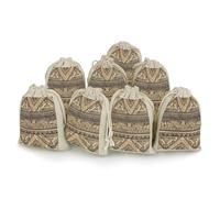 JTKBNVM 8 PCS Muslin Bags Bronze And Black Drawstring Gift Bags Reusable Sachet Bag for Spice Empty Small Burlap Gift Pouches for Cooking Jewelry Tea