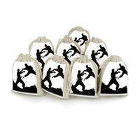 JTKBNVM 8 PCS Muslin Bags Kickboxing Drawstring Gift Bags Reusable Sachet Bag for Spice Empty Small Burlap Gift Pouches for Cooking Jewelry Tea